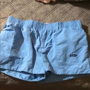 AFTCO blue shorts.